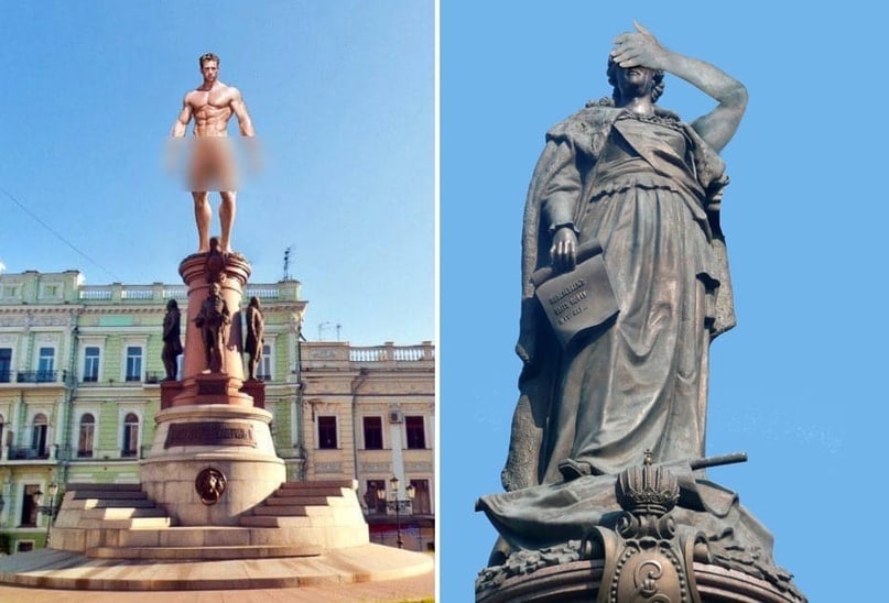 Одесситы променяли императрицу на американского гомосексуалиста