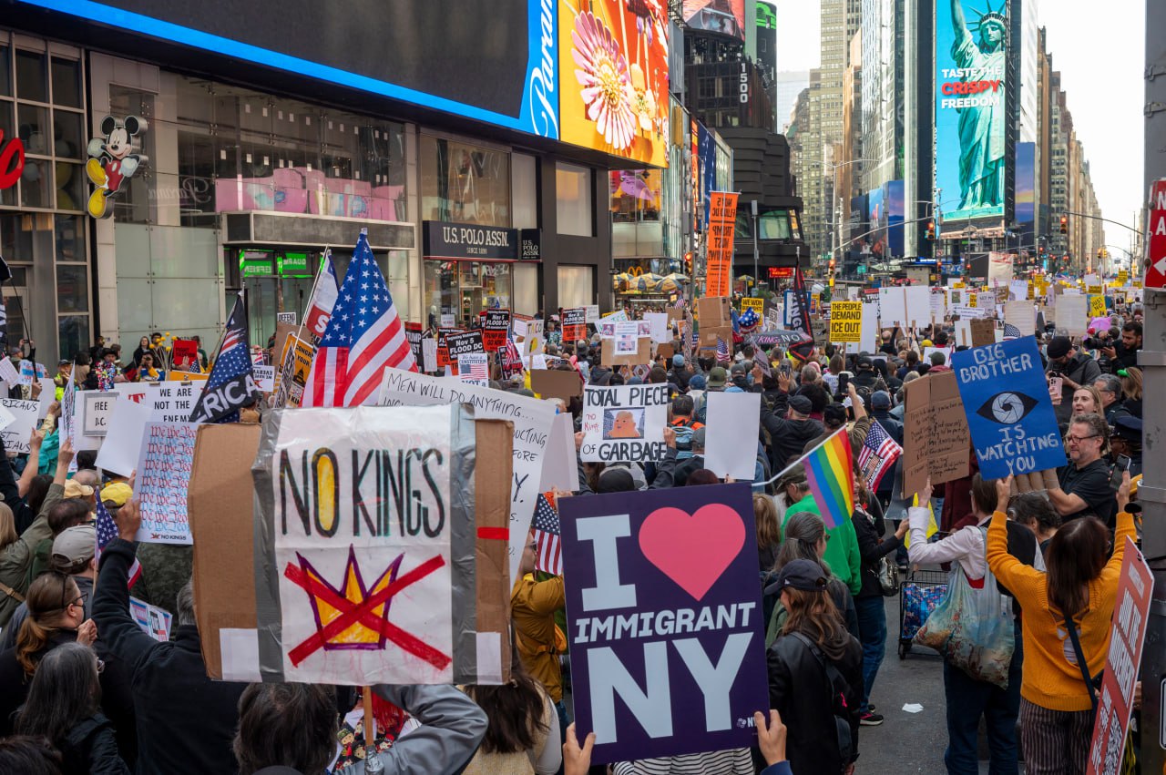 В Нью-Йорке прошёл протест против Трампа
